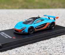 Load image into Gallery viewer, CM 1:64 Blue P1 GTR Super Racing Sports Model Diecast Metal Car New