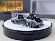 Load image into Gallery viewer, PGM 1:64 Gray 911 RWB 930 Round Classic Sports Model Diecast Metal Car New Collection