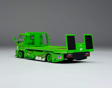Load image into Gallery viewer, 1:64 Green Dinosaur H300 Trailer Truck 911 GT3 Set Model Diecast Metal Car New Collection
