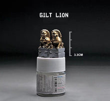 Load image into Gallery viewer, 1:64 Painted Figure Mini Model Miniature Resin Diorama Sand Toy Pair Lion Decor