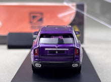 Load image into Gallery viewer, DCM 1:64 Purple Silver Hood Cullinan Luxury SUV Model Diecast Metal Car New Collection