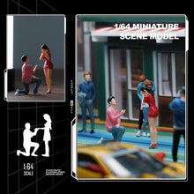 Load image into Gallery viewer, 1:64 Painted Figure Mini Model Miniature Resin Diorama Propose Couple Marraige