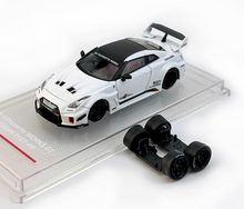 Load image into Gallery viewer, CM 1:64 White GTR R35 35GT-RR LBWK Racing Sports Model Diecast Metal Car New Collection