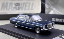 Load image into Gallery viewer, Maxwell 1:64 Blue W114 200 Strich 8 Classic Sedan Model Diecast Metal Car New Collection