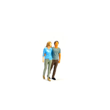 Load image into Gallery viewer, 1:64 Painted Figure Mini Model Miniature Resin Diorama Sand Lovers Couple SET
