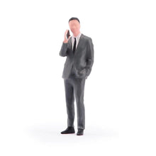 Load image into Gallery viewer, 1:64 Painted Figure Model Miniature Resin Diorama Sand Man In Suit On Phone Toy New Collection