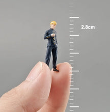 Load image into Gallery viewer, 1:64 Painted Figure Mini Model Miniature Resin Diorama Sand Uniform Boy Black New Collection