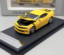 Load image into Gallery viewer, Glory 1:64 Yellow Camaro Coupe Muscle Sports Model Diecast Metal Car New Collection