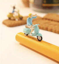 Load image into Gallery viewer, 1:64 Painted Figure Model Miniature Resin Diorama Toy Sand Motorbike Girl Boy