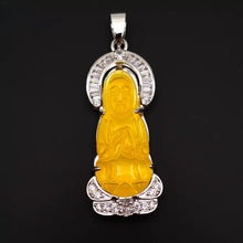Load image into Gallery viewer, Nature Jade Guanyin Pendant Necklace Gift Jewelry charm Blessing Fortune New dd