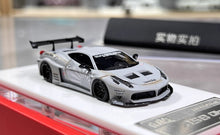 Load image into Gallery viewer, 1:64 Matte Gray 458 GT LB Racing Sports Model Diecast Resin Car BN