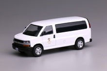 Load image into Gallery viewer, 596 1:64 White GMC Express 3500 Police Van Model Diecast Metal Car New Collection