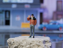 Load image into Gallery viewer, 1:64 Painted Figure Mini Model Miniature Resin Diorama Sand Down Jacket Man Boy New Collection