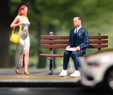 Load image into Gallery viewer, 1:64 Painted Figure Model Miniature Resin Diorama Sand Sitting Man in Suit Toy New Collection