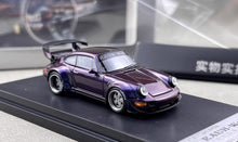 Load image into Gallery viewer, SW 1:64 Purple RWB 964 Classic Sports Model Diecast Metal Car New Collection