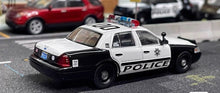 Load image into Gallery viewer, 1:64 596 LVPD Vegas Police Crown Victoria CV EN114 Model Diecast Metal Car BN