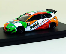 Load image into Gallery viewer, Fuji 1:64 Civic EG6 #14 Sir Pandem Rocket Bunny Model Diecast Metal Car New Collection