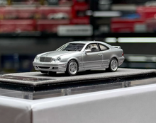 Load image into Gallery viewer, 1:64 STA Silver CLK W208 Coupe Sports Model Diecast Resin Car New Collection