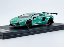 Load image into Gallery viewer, King 1:64 Luminous Green Aventador LP700 LBWK Sport Model Diecast Metal Car