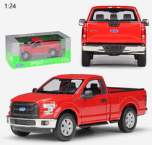 Load image into Gallery viewer, WELLY 1:24 2015 F150 Pickup Truck Regular Cab Model Diecast Metal Car Display