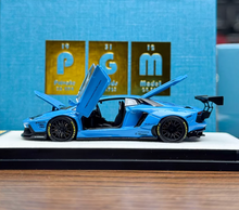 Load image into Gallery viewer, PGM 1:64 Blue Aventador LP700-4 LB Standard Sports Model Diecast Metal Car New Collection
