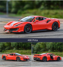 Load image into Gallery viewer, Bburago 1:24 488 Pista Racing Sports Model Toy Diecast Metal Car BN