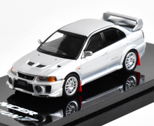 Load image into Gallery viewer, HobbyJapan 1:64 Silver Lancer Evolution EVO 5 V Sport Model Diecast Metal Car
