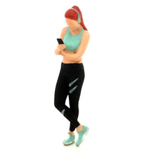 Load image into Gallery viewer, 1:64 Painted Figure Mini Model Miniature Resin Diorama Sporty Girl Excercise