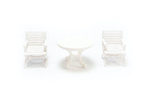 Load image into Gallery viewer, 1:64 Painted Figure Mini Model Miniature Resin Diorama Toy Sofa Table Chair Set