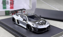 Load image into Gallery viewer, Star 1:64 Plating Silver 458 GT LBWK Racing Sports Model Diecast Metal Car New Collecction