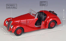 Load image into Gallery viewer, WELLY 1:36 Red 328 Convertible Classic Sports Model Diecast Toy Metal Car BN