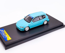 Load image into Gallery viewer, YM 1:64 JDM Blue Spoon Civic EG6 Hatchback Sports Model Diecast Resin Car New