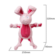 Load image into Gallery viewer, Dog Squeaky Toys Chew Puppy Fluffy Toy Durable Fabric Teeth Grinding PET Pink