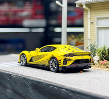 Load image into Gallery viewer, BBR 1:64 Yellow 812 Competitizone Racing Sports Model Diecast Metal Car New Collection