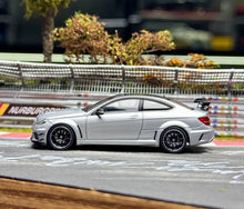 Load image into Gallery viewer, CG 1:64 Silver C63 BS Coupe W204 Widebody Sports Model Diecast Metal Car New Collection