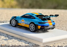 Load image into Gallery viewer, SOLO 1:64 Blue 2021 911 GT3 RS 992 Gulf Sports Model Diecast Resin Car New