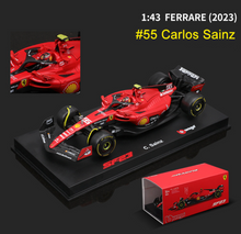 Load image into Gallery viewer, Bburago 1:43 2023 F1 SF23 #55 Formula One Racing Sports Model Toy Metal Car