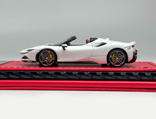 Load image into Gallery viewer, ART 1:64 White SF90 Stradale Convertible Racing Model Diecast Resin Car New Collection