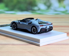 Load image into Gallery viewer, SOLO 1:64 Gray SF90 Convertible Super Racing Sport Model Diecast Metal Car New