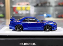 Load image into Gallery viewer, BZMW 1:64 Blue Decal Skyline GTR R34 NISMO Z-Tune Model Diecast Resin Car New Collection