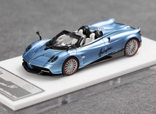 Load image into Gallery viewer, 1:64 Flame Ice Blue Huayra BC Convertible Sports Model Diecast Resin Car New Collection
