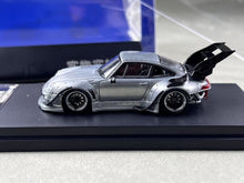 Load image into Gallery viewer, SW 1:64 Silver Varnish RWB 993 Spoiler Sports Model Diecast Metal Car BN