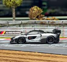 Load image into Gallery viewer, CM 1:64 Silver Senna GTR Racing Sports Model Diecast Metal Car New Collection