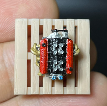 Load image into Gallery viewer, 1:64 JDM Car VTEC Turbo Engine Garage Mechanic Display Model Resin Scene New