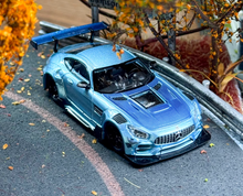 Load image into Gallery viewer, RM 1:64 Blue AMG GTS Widebody Racing Sports Model Diecast Metal Car New Collection