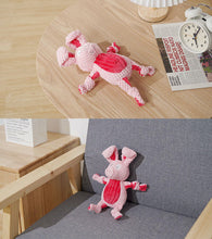 Load image into Gallery viewer, Dog Squeaky Toys Chew Puppy Fluffy Toy Durable Fabric Teeth Grinding PET Pink