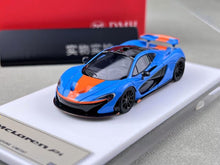 Load image into Gallery viewer, DMH 1:64 Gulf Blue P1 Super Racing Sports Model Diecast Resin Car New Collection