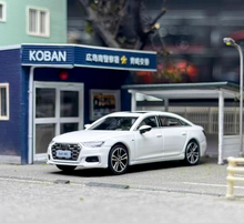 Load image into Gallery viewer, VAV 1:64 White A6L Luxury Sedan Sports Model Diecast Metal Car New Collection