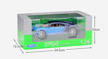 Load image into Gallery viewer, WELLY 1:24 Chiron Super Racing Sports Model Diecast Metal Car Display