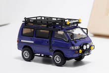 Load image into Gallery viewer, Autobots 1:64 Purple Blue 4WD Delica L300 Camper Van Model Diecast Metal Car
